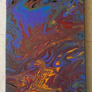 Acrylic pour painting